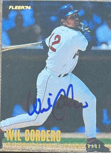Wil Cordero Autographed 1996 Fleer Update #U11 