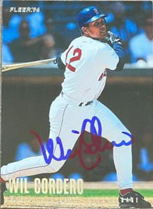 Wil Cordero Autographed 1996 Fleer Update Tiffany #U11 
