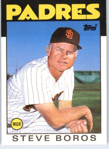 1986 Topps Traded #15T Steve Boros MG NM-MT San Diego Padres 