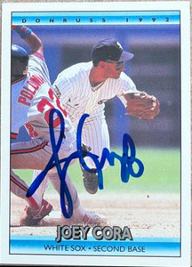 Joey Cora Autographed 1992 Donruss #108