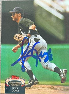 Joey Cora Autographed 1992 Stadium Club #535