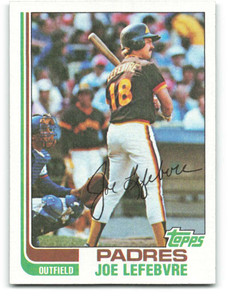 1982 Topps #434 Joe Lefebvre VG San Diego Padres 
