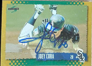 Joey Cora Autographed 1995 Score Gold Rush #454
