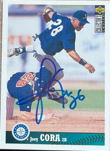 Joey Cora Autographed 1997 Collector's Choice Seattle Mariners #SM4