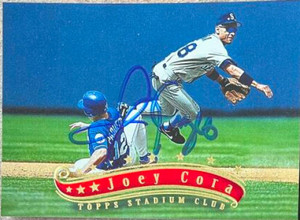 Joey Cora Autographed 1997 Stadium Club #149