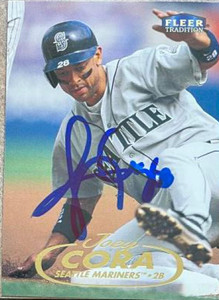 Joey Cora Autographed 1998 Fleer Tradition #34