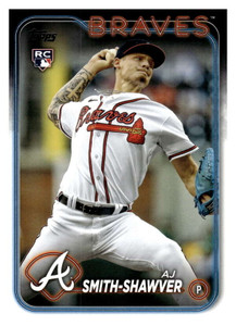 2024 Topps #117 AJ Smith-Shawver NM-MT RC Rookie Atlanta Braves 