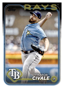 2024 Topps #170 Aaron Civale NM-MT Tampa Bay Rays 