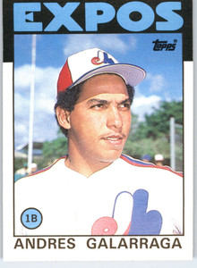 1986 Topps Traded #40T Andres Galarraga NM-MT RC Rookie Montreal Expos 