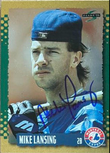Mike Lansing Autographed 1995 Score Gold Rush #127