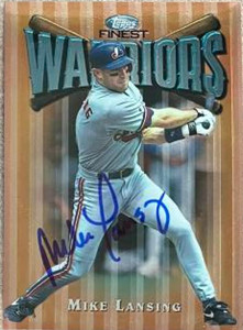Mike Lansing Autographed 1997 Topps Finest #69