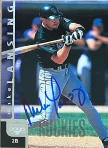 Mike Lansing Autographed 1998 Upper Deck #674