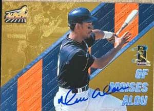 Moises Alou Autographed 1998 Pacific Aurora - Pennant Fever #36