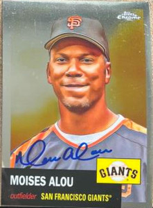 Moises Alou Autographed 2022 Topps Chrome Platinum Anniversary #360 San Francisco Giants Card 