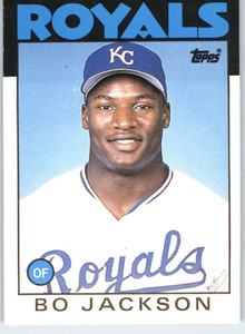 SOLD 10574 1986 Topps Traded #50T Bo Jackson NM-MT RC Rookie Kansas City Royals 