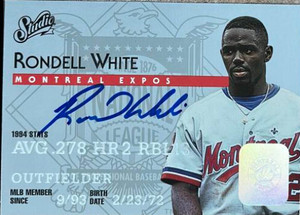 Rondell White Autographed 1995 Studio #75