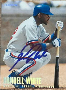 Rondell White Autographed 1996 Fleer Tiffany #471