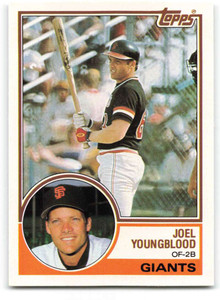 1983 Topps Traded #130T Joel Youngblood VG San Francisco Giants 