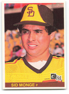 1984 Donruss #139 Sid Monge VG San Diego Padres 