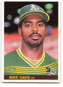 1984 Donruss #298 Mike Davis VG Oakland Athletics 