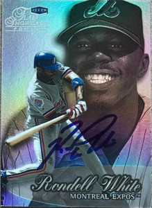 Rondell White Autographed 1999 Flair Showcase #68