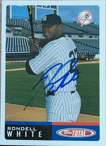 Rondell White Autographed 2002 Topps Total #832