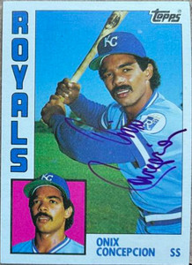 Onix Concepcion Autographed 1984 Topps #247