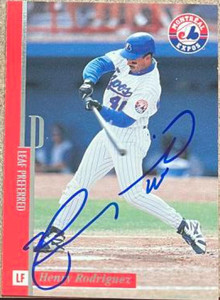 Henry Rodriguez Autographed 1996 Leaf Preferred #97