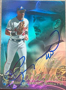 Henry Rodriguez Autographed 1997 Flair Showcase #101 Henry Rodriguez Autographed 1997 Flair Showcase #101