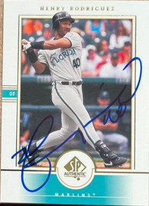 Henry Rodriguez Autographed 2000 SP Authentic #189
