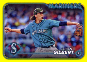2024 Topps Yellow #556 Logan Gilbert NM Seattle Mariners 