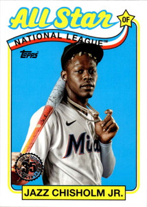 2024 Topps 1989 Baseball All-Star #89ASB-9 Jazz Chisholm Jr. NM-MT Miami Marlins 