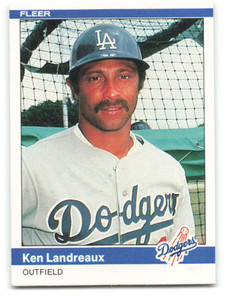 1984 Fleer #104 Ken Landreaux VG Los Angeles Dodgers 