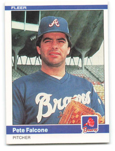 1984 Fleer #177 Pete Falcone VG Atlanta Braves 
