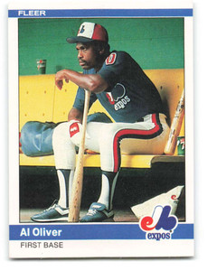 SOLD 27250 1984 Fleer #280 Al Oliver VG Montreal Expos 