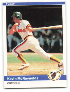 SOLD 27277 1984 Fleer #307 Kevin McReynolds VG RC Rookie San Diego Padres 