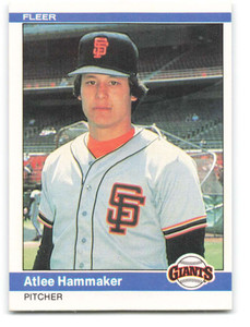 1984 Fleer #373 Atlee Hammaker VG San Francisco Giants 