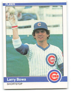SOLD 27456 1984 Fleer #486 Larry Bowa VG Chicago Cubs 
