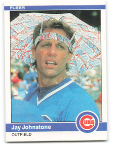 1984 Fleer #495 Jay Johnstone VG Chicago Cubs 