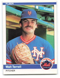 1984 Fleer #601 Walt Terrell VG New York Mets 