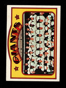 SOLD 90387 1972 Topps #771 Giants Team VG San Francisco Giants 
