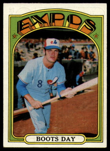 1972 Topps #254 Boots Day VG Montreal Expos 