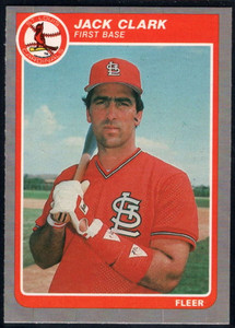 1985 Fleer Update #25 Jack Clark VG St. Louis Cardinals 