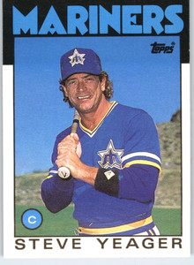 1986 Topps Traded #130T Steve Yeager NM-MT Seattle Mariners 