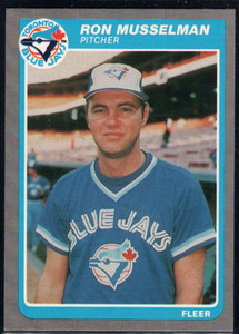 1985 Fleer Update #83 Ron Musselman VG RC Rookie Toronto Blue Jays 