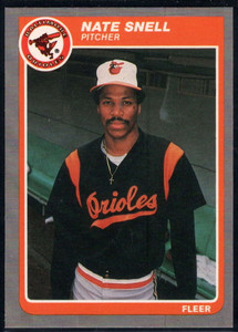 1985 Fleer Update #107 Nate Snell VG RC Rookie Baltimore Orioles 