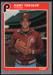 1985 Fleer Update #117 Kent Tekulve VG Philadelphia Phillies 