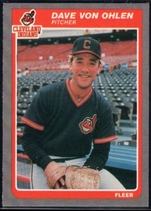 1985 Fleer Update #126 Dave Von Ohlen VG Cleveland Indians 