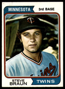 1974 Topps #321 Steve Braun VG Minnesota Twins 