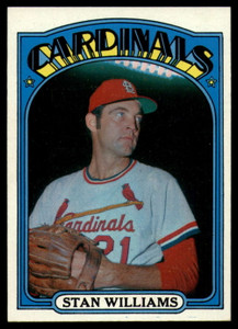 1972 Topps #9 Stan Williams VG St. Louis Cardinals 